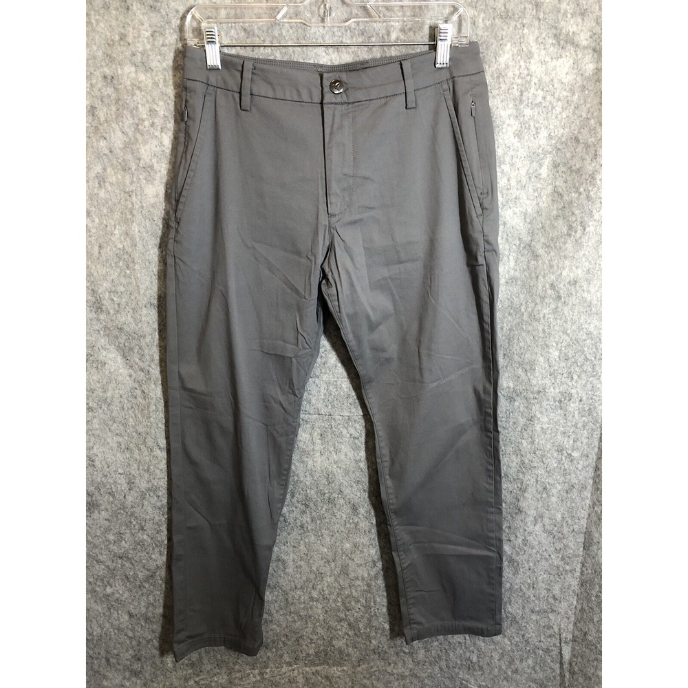 Bird Dogs Pants Men 30x28 Gray Stretch Chino Boom Commuter Performance Lounge